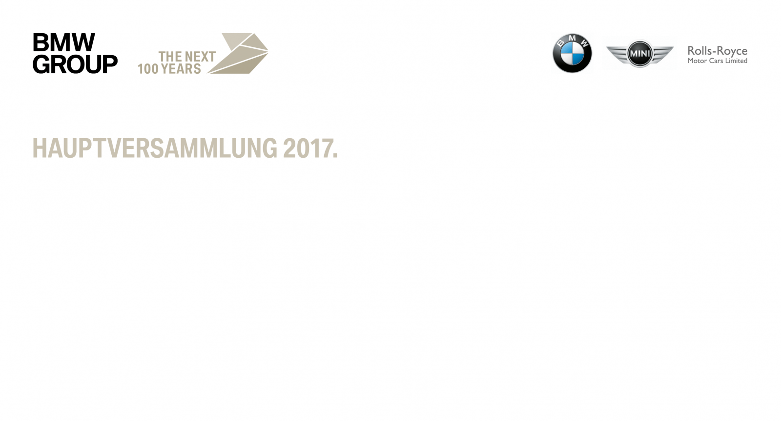 BMW Hauptversammlung 2017 Grafik